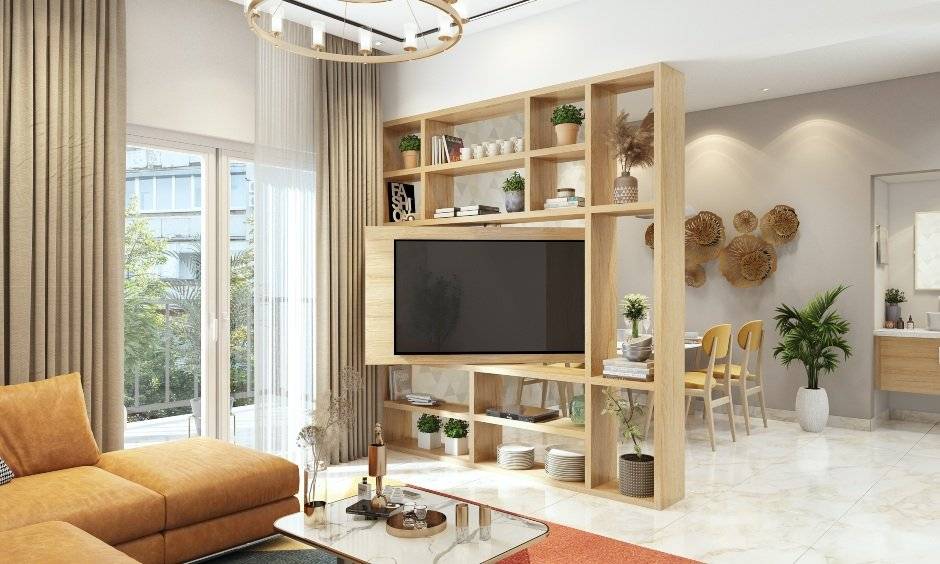 swivel space saving tv unit