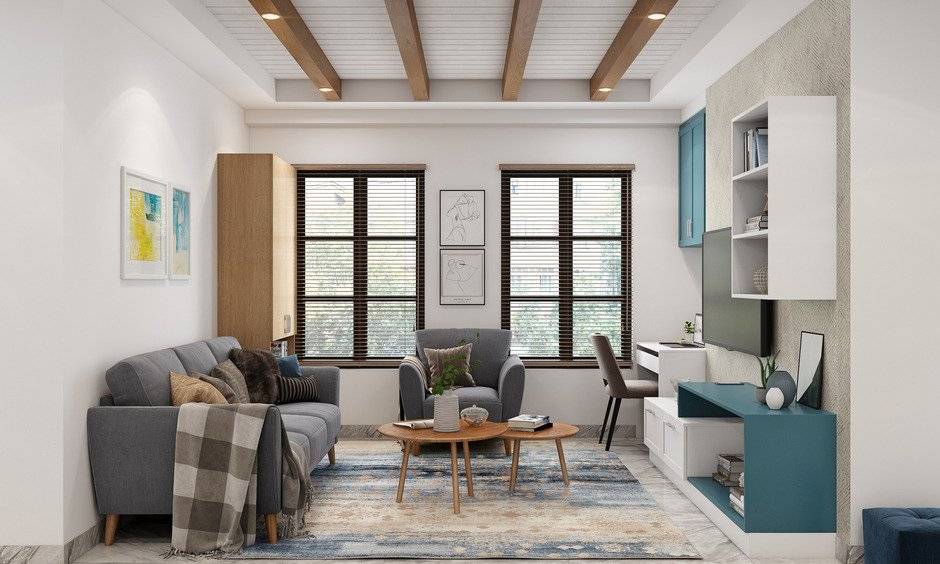 wfh friendly living room for working professionals